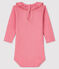 Baby girl's long-sleeved bodysuit CHEEK pink/DORE yellow