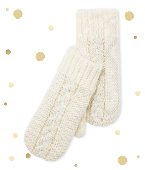Girl's gloves COQUILLE beige/DORE yellow