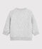 Baby boy's tubular knit cardigan BELUGA CHINE grey