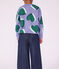 Children's wide-leg denim trousers blue
