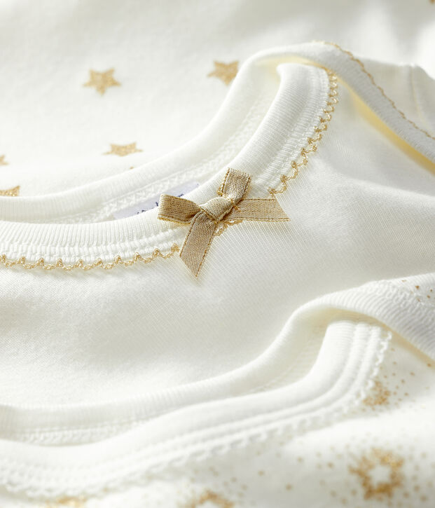 Baby Girls' Short-Sleeved Bodysuit - 3-Piece Set multicolor