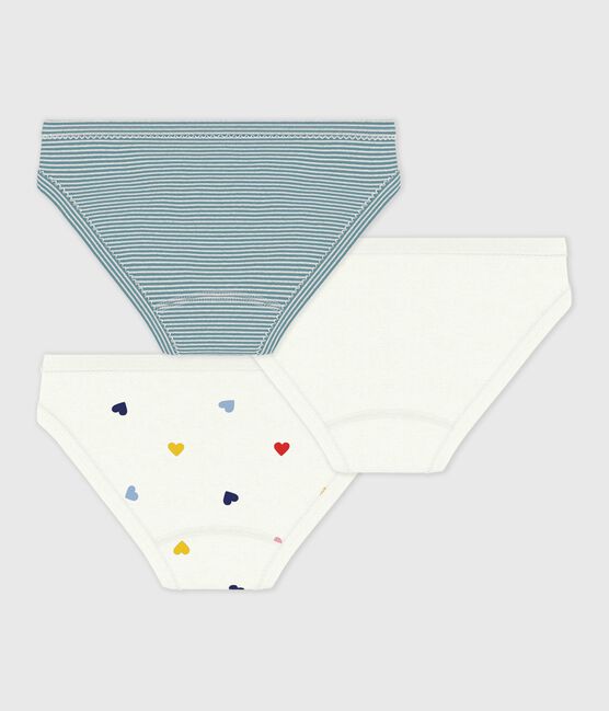 Pack of children's heart-print cotton pants variante 1