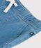 Boys' Straight Light Denim Trousers DENIM CLAIR blue
