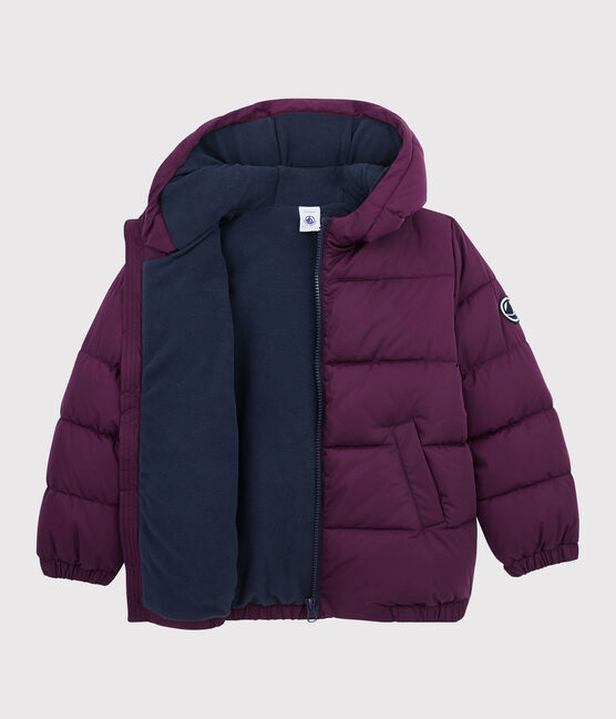 Boys' puffer jacket CEPAGE purple
