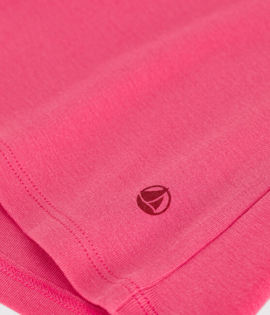 Women's Iconic striped cotton T-Shirt PEONIA pink