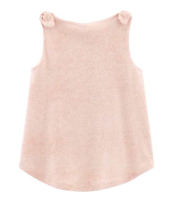 Girls' Sleeveless Top PEARL pink/COPPER pink