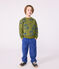 Children's printed cotton sweatshirt CEDAR blue/OLYMPIC