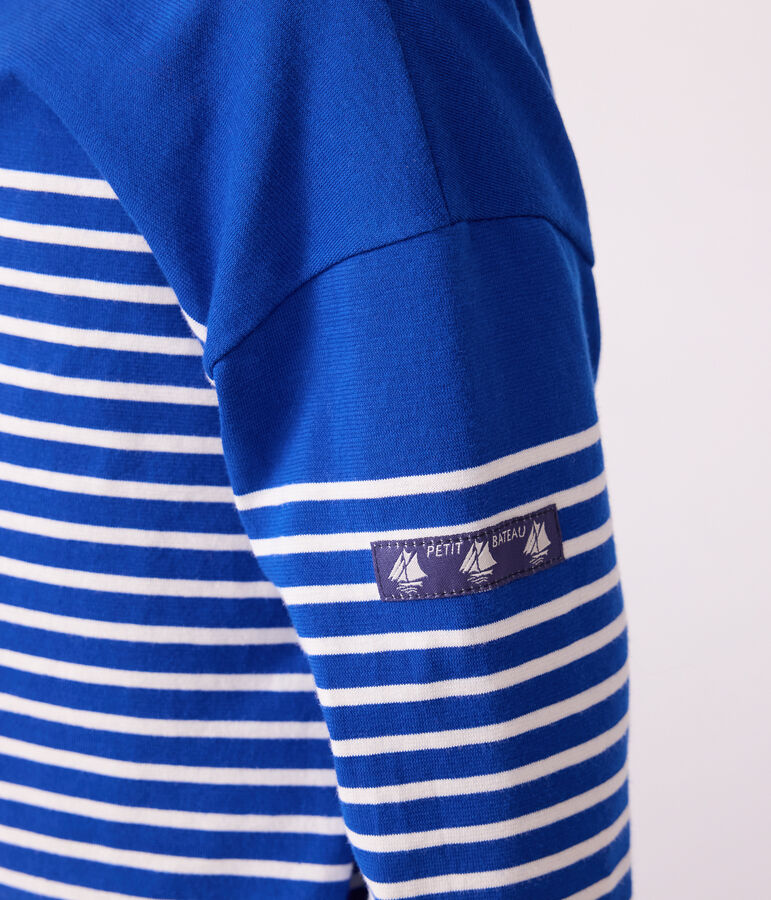 Children's cotton Breton top OLYMPIC blue/MILK