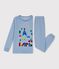 Children's velour pyjamas blue
