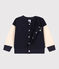 Babies' Fleece Baseball Jacket SMOKING blue/AVALANCHE