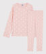Girls' Star Print Cotton Pyjamas