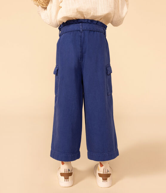 Girls' Lyocell wide leg trousers INCOGNITO blue