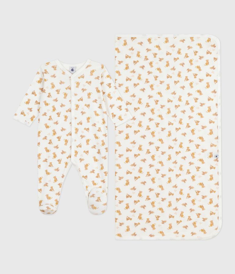 Babies' leopard print cotton gift pack multicolor