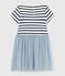 Children's short-sleeved stripy cotton dress CO2 /MULTICO