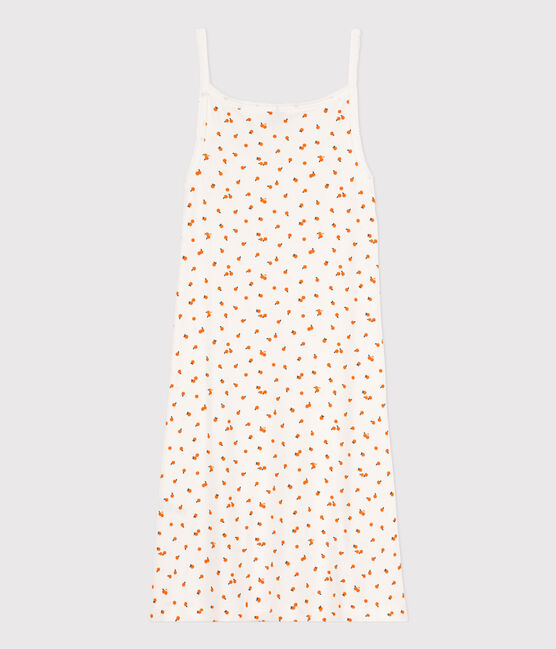 Women's Orangette Cotton Babydoll Nightdress MARSHMALLOW white/MULTICO white