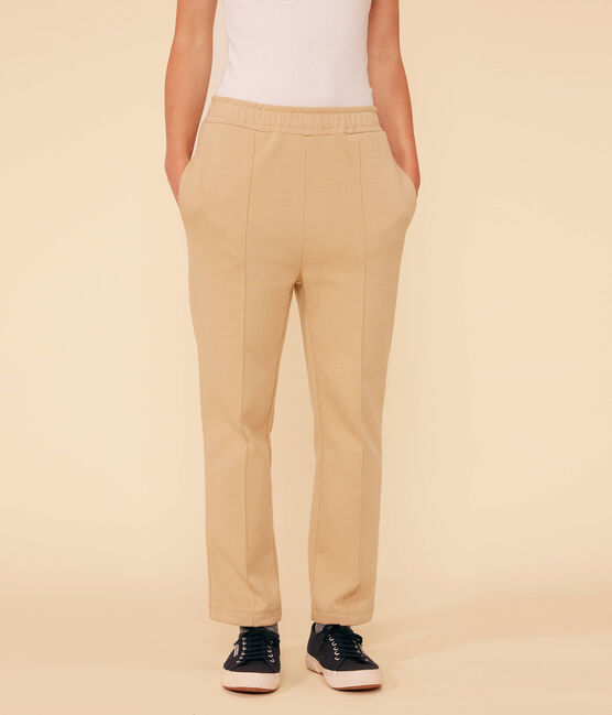 Women's Cotton Trousers FACILE beige