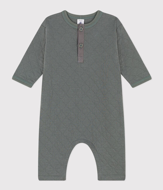 Babies' Quilted Tube Knit Jumpsuit THUYA green