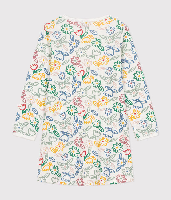 Children's floral-patterned nightdress MARSHMALLOW white/MULTICO white