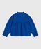 Children's long-sleeved plain cotton twill blouse OLYMPIC