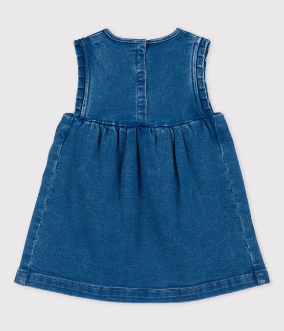 Babies' Eco-Friendly Denim Dress BLEU DELAVE blue
