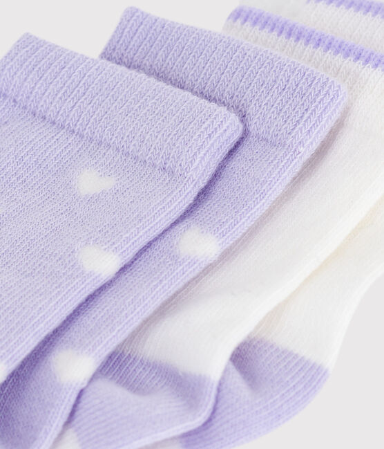 Babies' heart-print cotton socks - 2-Pack variante 1