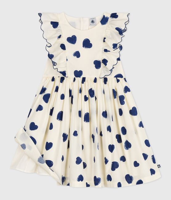 Children's sleeveless cotton dress MILK blue/SOIR