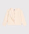Girls' tube knit cardigan AVALANCHE Ecru
