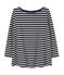 Women's striped top in heavy jersey SMOKING blue/COQUILLE beige