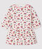 Baby girl's long-sleeved dress MARSHMALLOW white/MULTICO white
