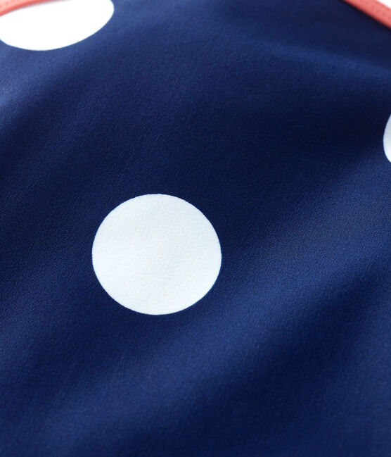 Babies' Eco-Friendly Swimsuit MEDIEVAL blue/MARSHMALLOW white