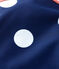 Babies' Eco-Friendly Swimsuit MEDIEVAL blue/MARSHMALLOW white