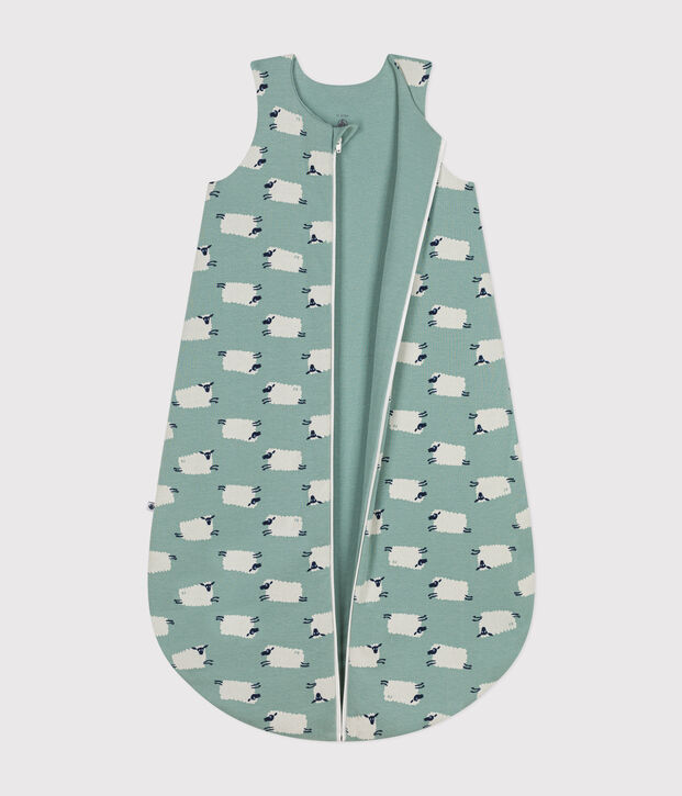 Babies 2.5 TOG cotton sleeping bag green/multicolor