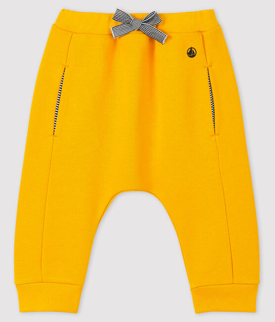 Baby girl/boy's fleece trousers BOUDOR yellow