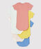 Short-Sleeved Stripy Cotton Bodysuits - 5-Pack variante 1