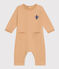Babies' Fleece Jumpsuit TOURONE beige