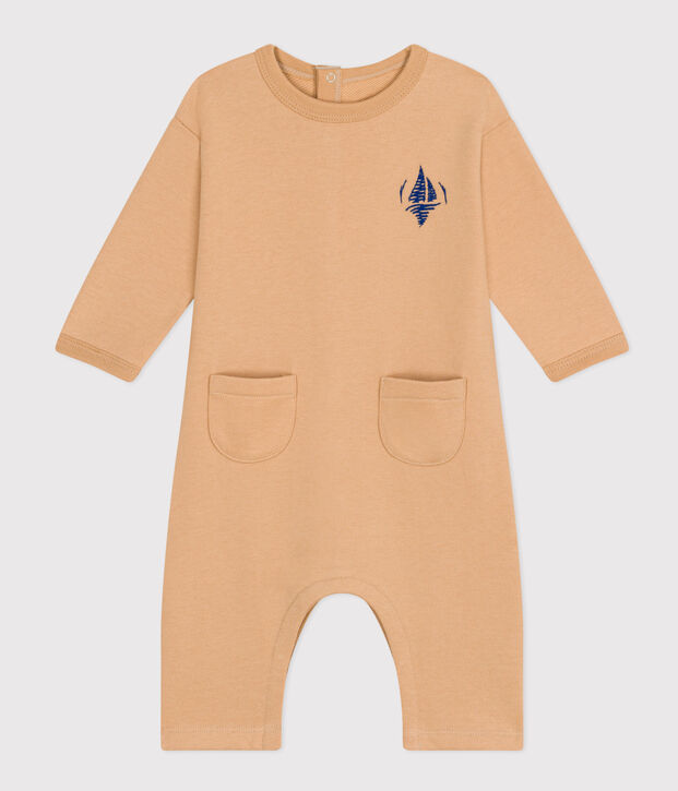 Babies' Fleece Jumpsuit beige