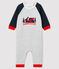 Baby boy's long playsuit BELUGA grey/SMOKING blue