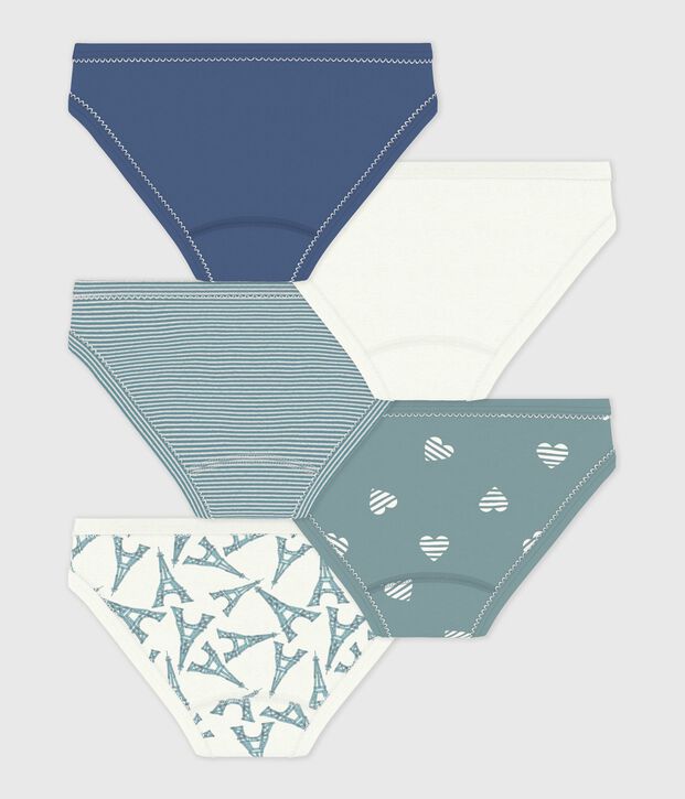 Pack of children's printed cotton pants multicolor