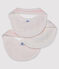 Baby Girls' Rib Knit Bibs - 3-Piece Set variante 1