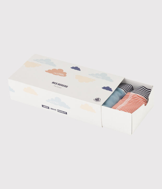 Boys' Cloud Patterned Cotton Boxer Shorts - 5-Pack multicolor