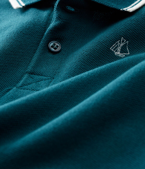 Baby boys' polo shirt Shortie PINEDE green