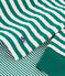 Children's stripy tube knit pyjamas green/beige