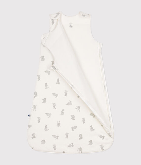 Cotton Rabbit Patterned Sleeping Bag MARSHMALLOW white/GRIS grey