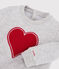 Babies' Fleece Sweatshirt BELUGA CHINE grey