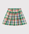 Girls' cotton gauze skirt AVALANCHE white/MULTICO