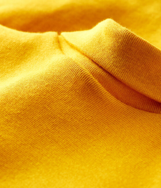 Baby's long-sleeved roll-neck bodysuit BOUDOR yellow