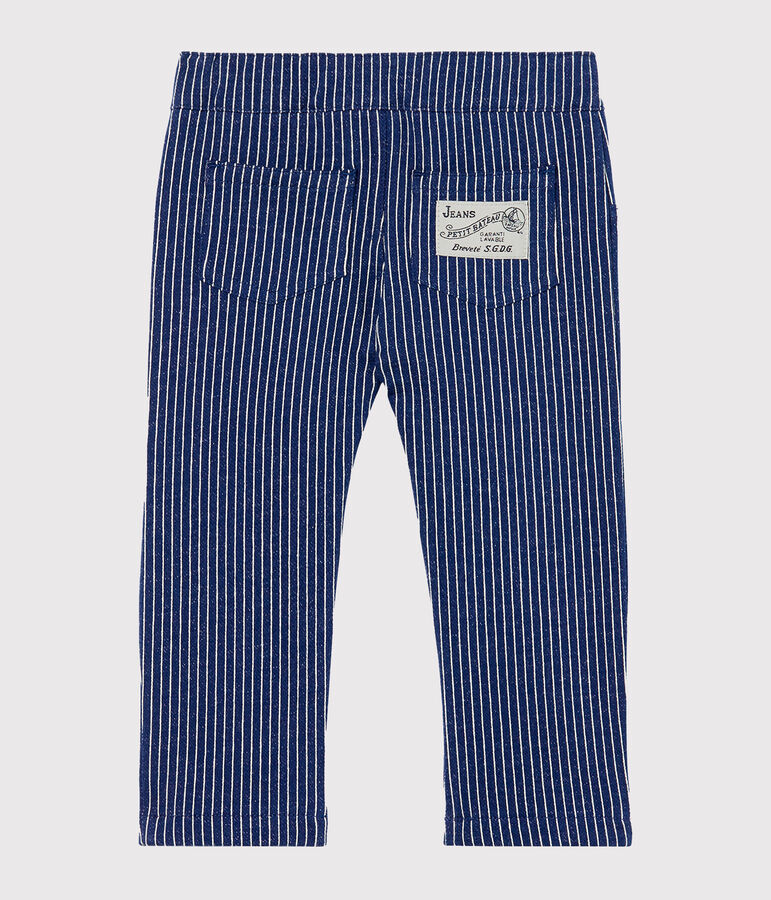 Baby Boys' Striped Knit Trousers blue/white