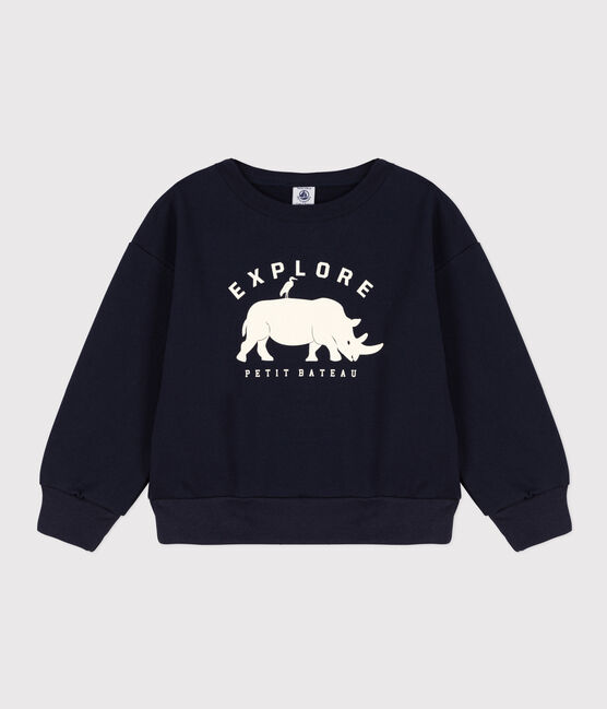 Boys' Fleece Sweatshirt SMOKING blue
