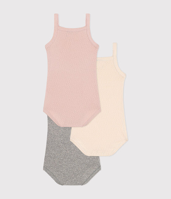 Babies' Strappy Cotton Bodysuits - 3-Pack variante 1