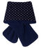 Unisex Baby Fleece-Lined Scarf SMOKING blue/MARSHMALLOW white